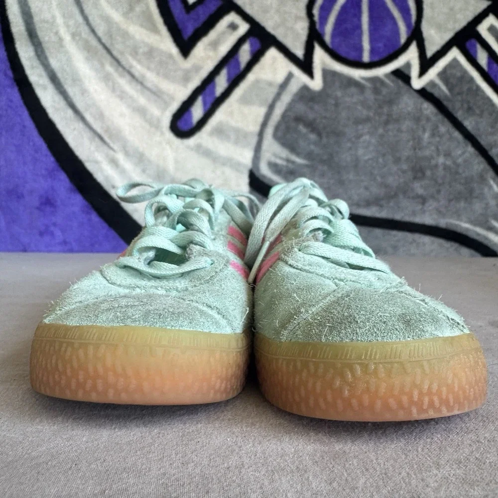 Size 3y - Adidas Gazelle Mint/Pink Kids Sneakers JP7130